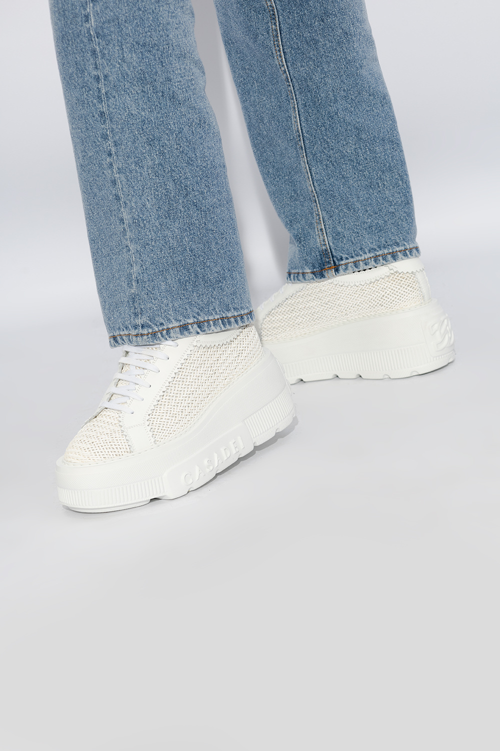 White 'Nexus Hanoi' platform sneakers Casadei - Vitkac AS